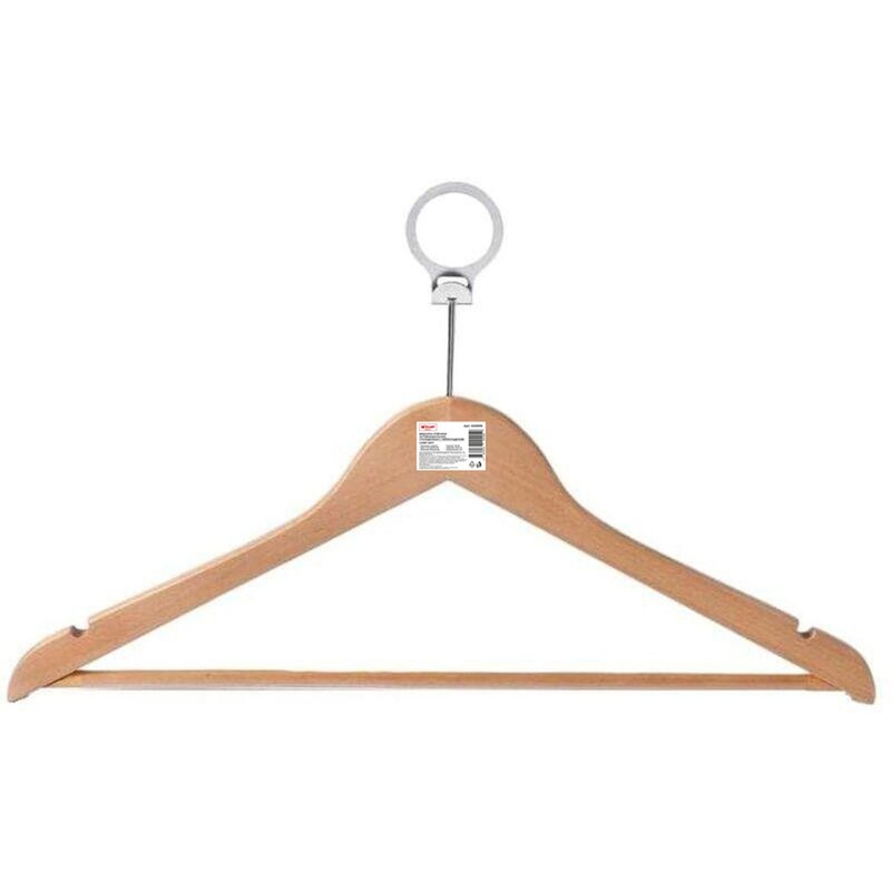 Изображение товара Антивандальная деревянная вешалка-плечики Attache CU3014 натуральная