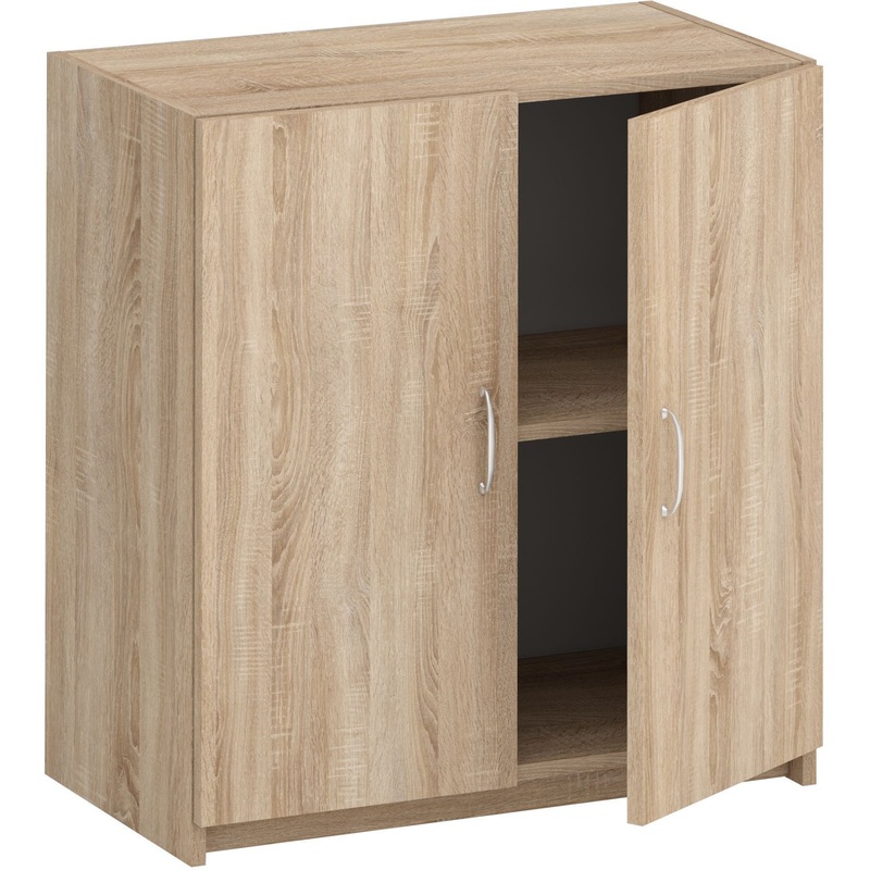 Изображение товара Шкаф для документов Бюджет 2550 дуб сонома низкий с 2 дверями и полкой