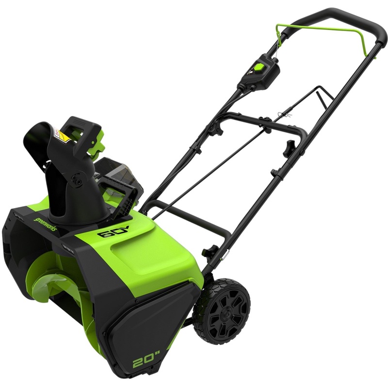 Изображение товара Аккумуляторный снегоуборщик Greenworks GD60PST мощный и компактный