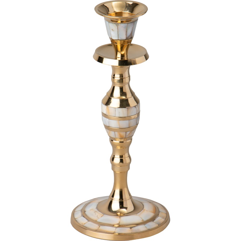 Изображение товара Подсвечник Lefard 22 см из латуни с золотистым цветом