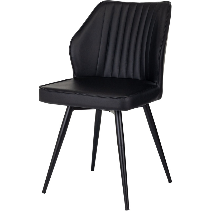 Изображение товара Стул Бюрократ с поворотным механизмом CH-K5/SP чёрный (экокожа, металл)