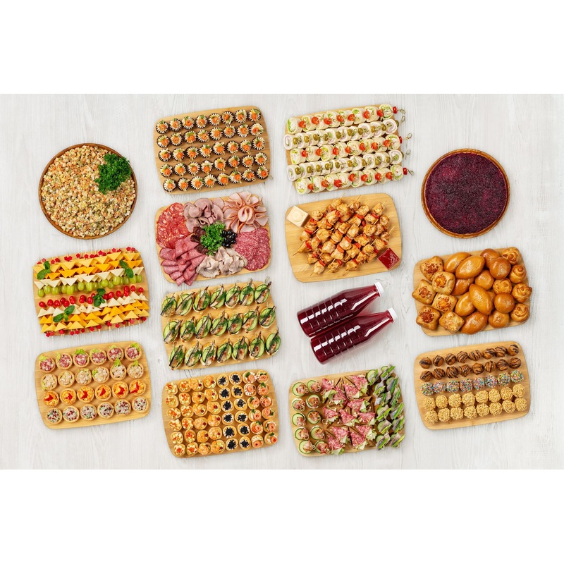 Изображение товара Фуршетный сет Советская классика на 35-40 персон с закусками и деликатесами