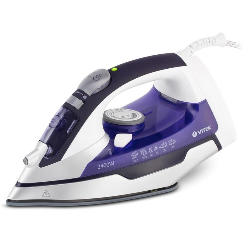 Изображение товара Уцененный утюг Vitek 1257-VT-02 с керамической подошвой и системой самоочистки