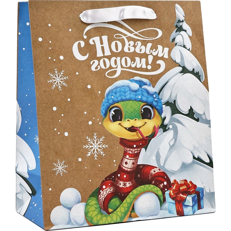 Изображение товара Пакет подарочный Дарите Счастье С Новым годом (23x27x11.5 см)