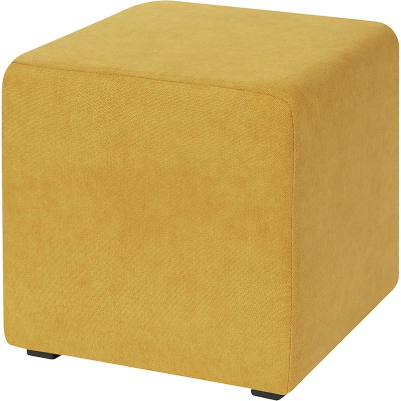 Изображение товара Пуф Валенсия желтый ткань 400x400x420 мм стильный и практичный пуф для интерьера