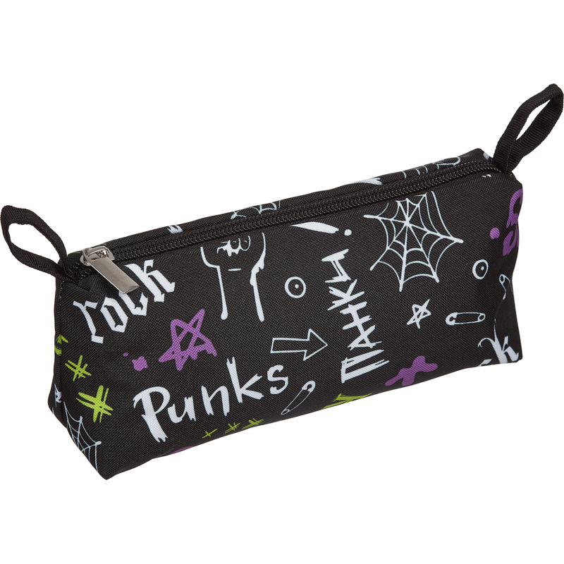 Изображение товара Пенал-косметичка односекционный Комус Класс Панк черный