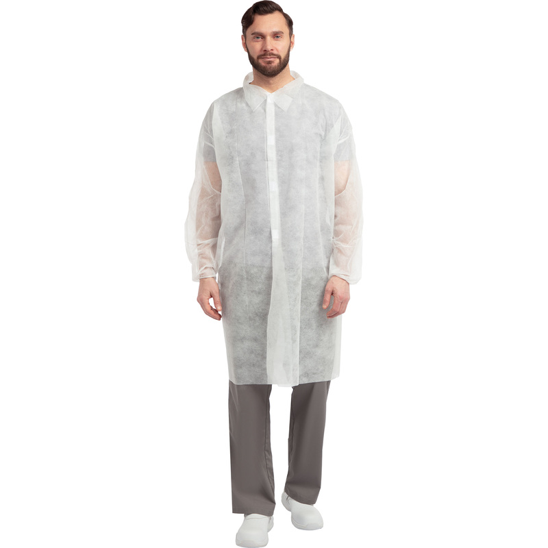 Изображение товара Одноразовый медицинский халат из спанбонда за 674 рублей