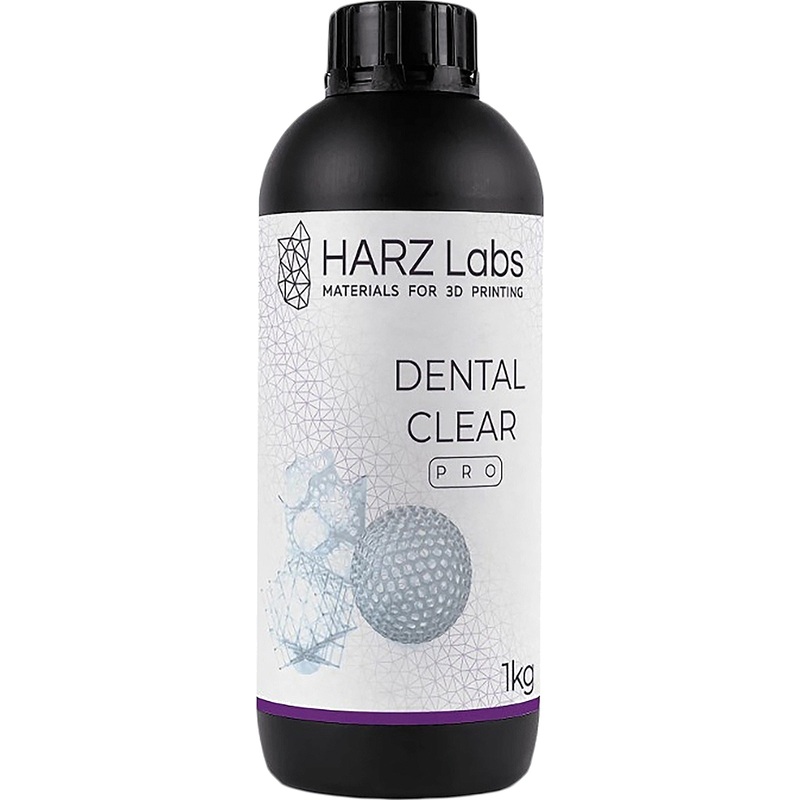 Изображение товара Фотополимер для 3D-принтера HARZ Labs Dental Yellow Clear PRO 0.944 л медицинский