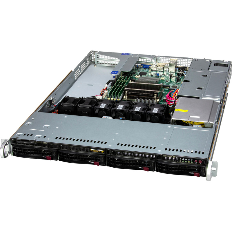 Изображение товара Сервер Supermicro SuperServer SYS-511R-W 1U с SSD и RAID для бизнеса