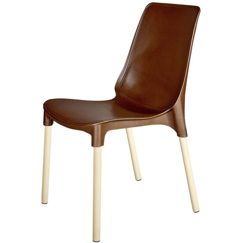 Изображение товара Обеденный стул Sheffilton SHT-S75 965748 коричневый пластик металл для кухни кафе