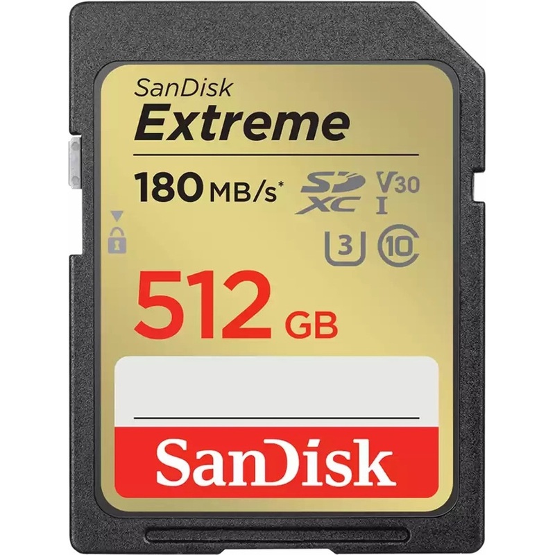 Изображение товара Карта памяти SanDisk 512 ГБ SDXC UHS-I U3 V30 для фото и видео