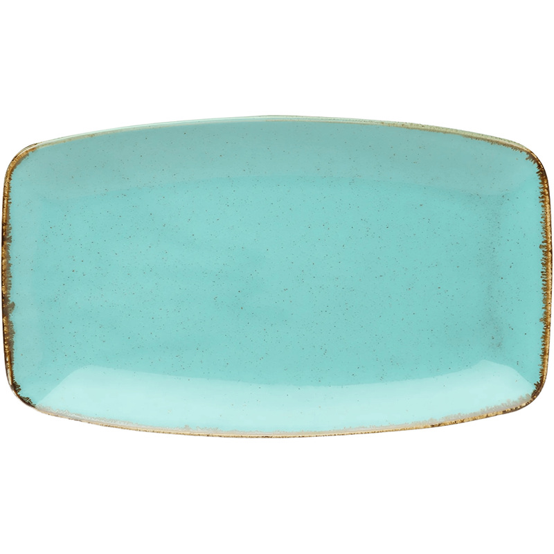 Изображение товара Блюдо для подачи фарфоровое Porland Seasons 31х18 см (118331 бирюзовый)