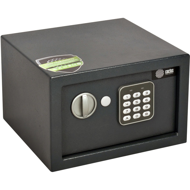 Изображение товара Мебельный сейф Cactus CS-SF-E18 с электронным замком графит
