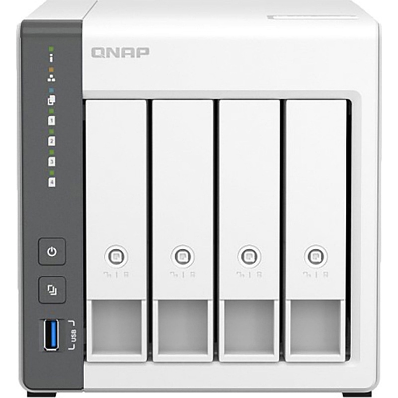 Изображение товара QNAP D4 (Rev. C) сетевое хранилище NAS 4 диска, RAID, SATA III, 4 Гб