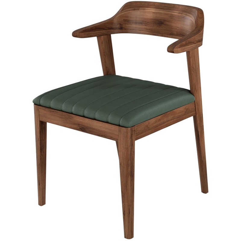 Изображение товара Стул обеденный Hordy grey green (экокожа, массив дерева)