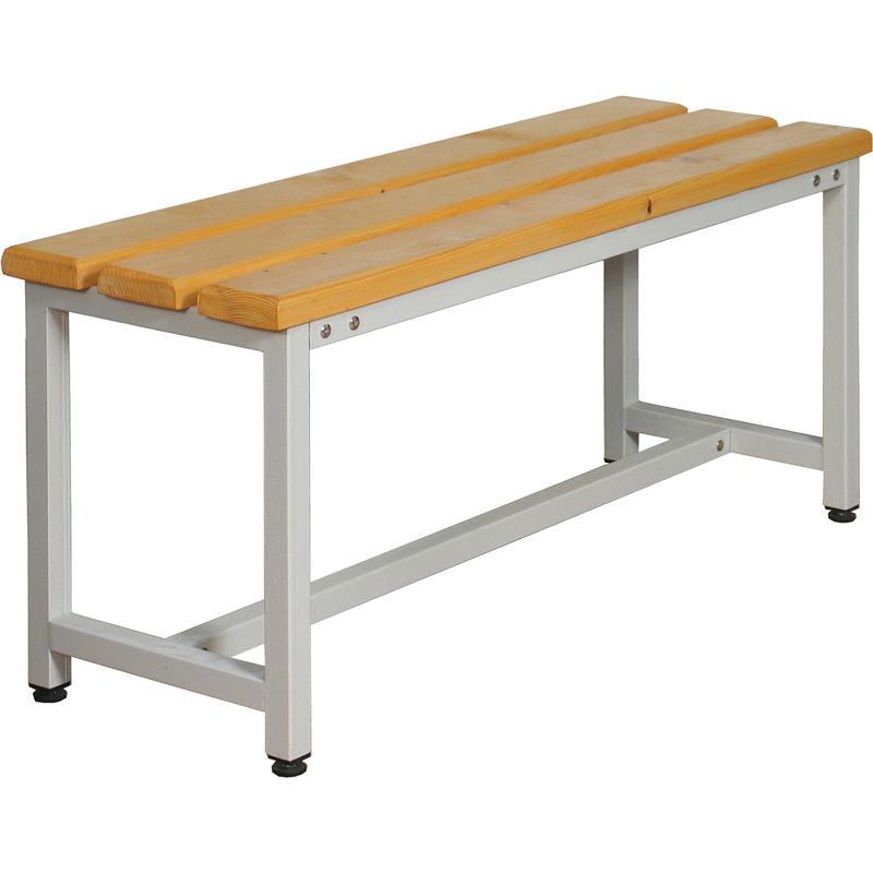 Изображение товара Скамья СК-1-1500 из сосны и металла для раздевалок и улицы