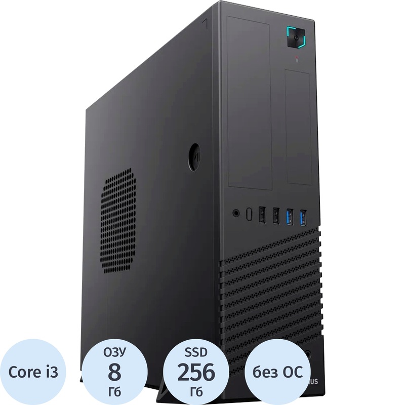 Изображение товара Системный блок Aquarius AQdesk Pro K730 АМПР.466539.821 Core i3 14100/DDR5 8 ГБ/SSD 256 ГБ/без ОС (AQ-CONF-PRO-000117)