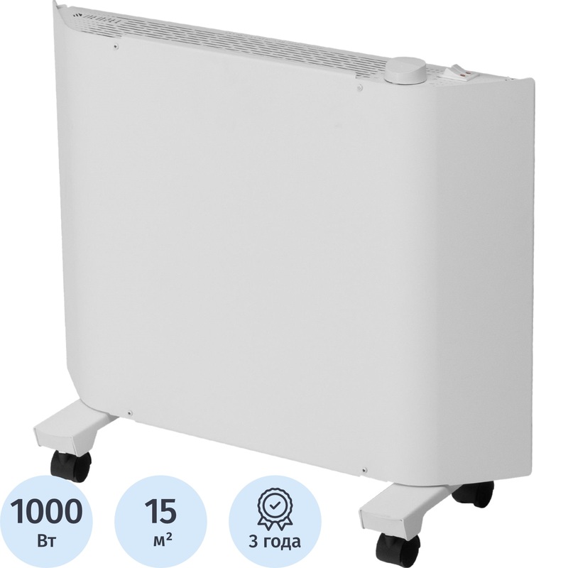 Изображение товара Конвектор Denzel XCE-1000 белый 1000 Вт механический терморегулятор