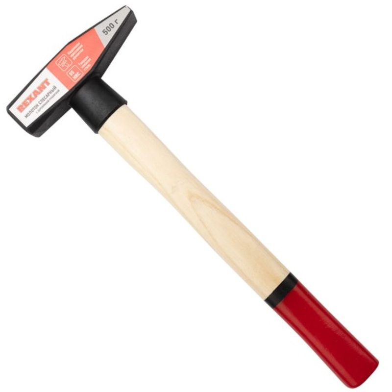 Изображение товара Слесарный молоток Rexant с деревянной рукояткой 500 г