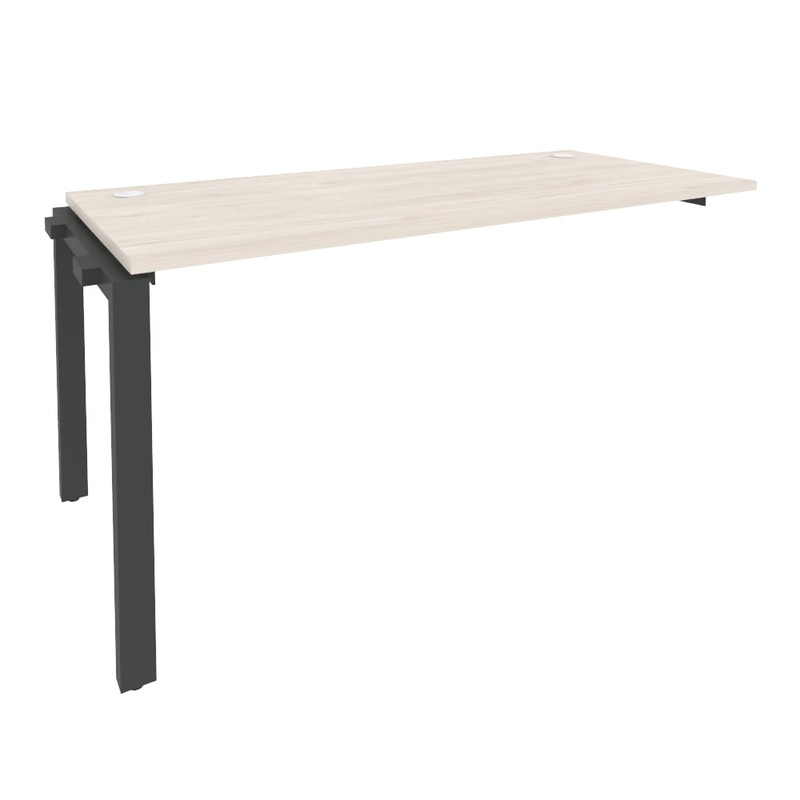 Изображение товара Элемент рабочей станции Onix-П O.MP-1.NRS-4.7 из ЛДСП с каркасом антрацит и столешницей денвер свет