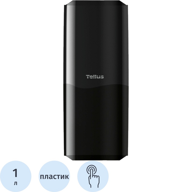 Изображение товара Дозатор (диспенсер) для мыла-пены сенсорный Tellus SC4 пластик чёрный 1 л (954108)