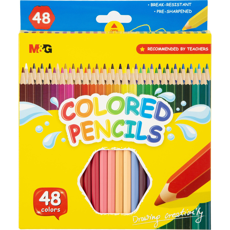 Изображение товара Карандаши цветные M&G 48 цветов шестигранные AWP34369