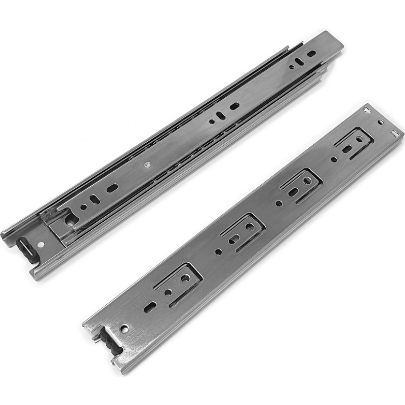 Изображение товара Направляющие StahlBuro 45-300/12 хром - полное выдвижение, высокое качество