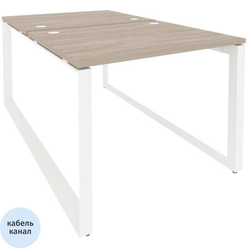 Изображение товара Рабочая станция ONIX-О O.MO-D.RS-2.1.8 2 рабочих места дуб белый