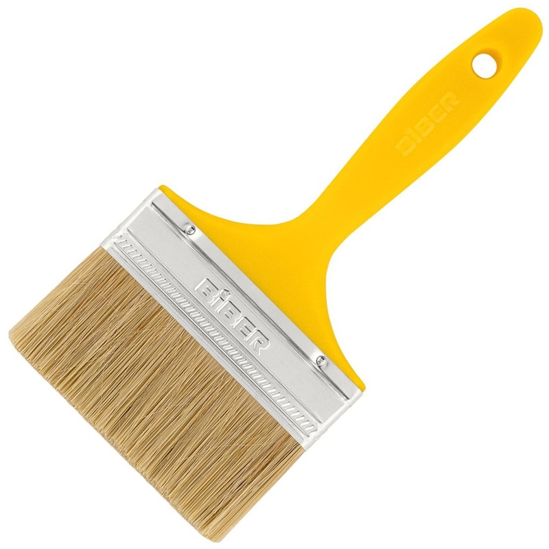 Изображение товара Кисть малярная плоская Бибер Эконом 31256 из натуральной щетины 100 мм с пластиковой рукояткой (тов-169162) Изображение товара Кисть малярная плоская Бибер Эконом 31256 из натуральной щетины 100 мм с пластиковой рукояткой (тов-169162)
