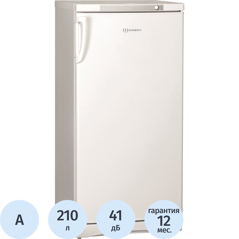 Изображение товара Однокамерный холодильник Indesit ITD 125 W с морозильником белый