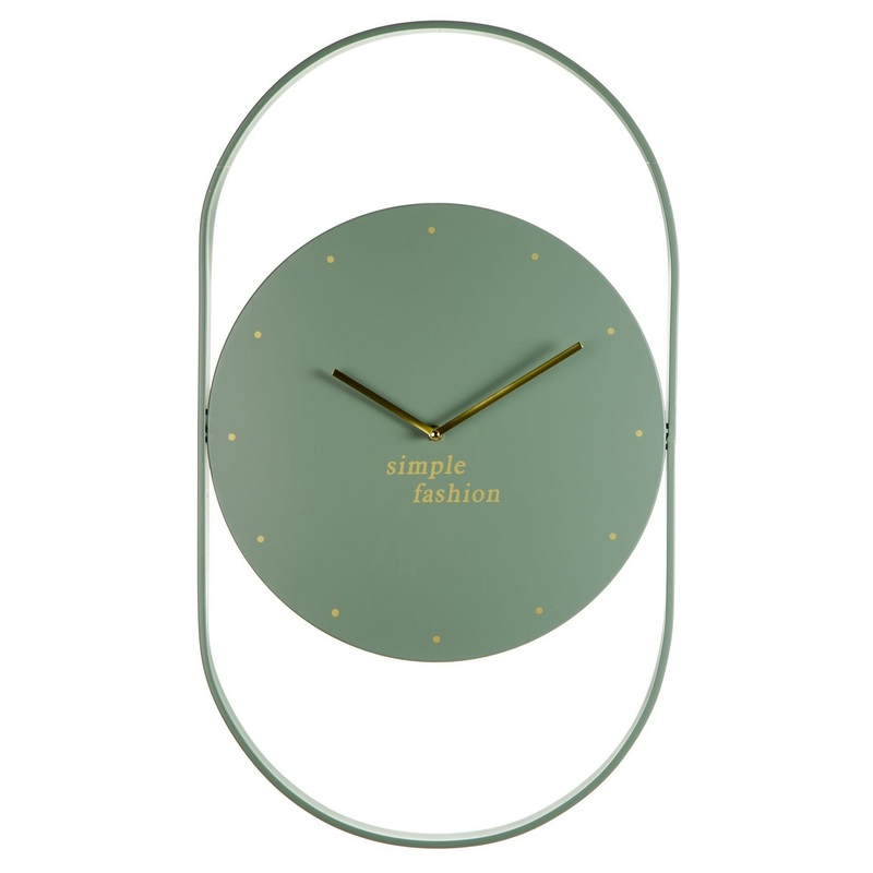 Изображение товара Настенные часы Aviere 25527 70х40х5 см кварцевые металлический корпус зелёные