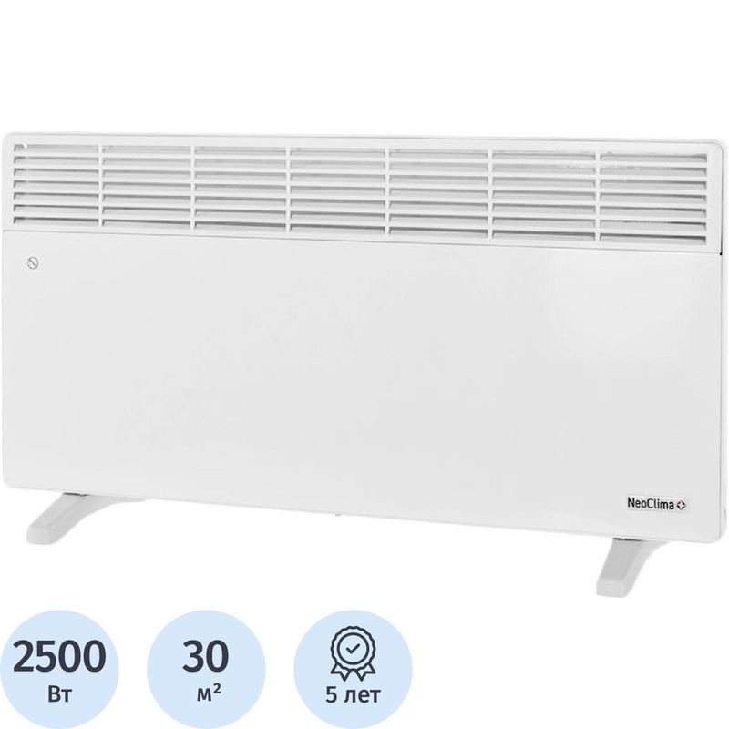 Изображение товара Конвектор Neoclima Comforte T2.5 белый 2500 Вт настенно-напольный