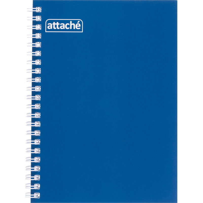 Изображение товара Бизнес-тетрадь Attache A5 80 листов синяя в клетку спираль