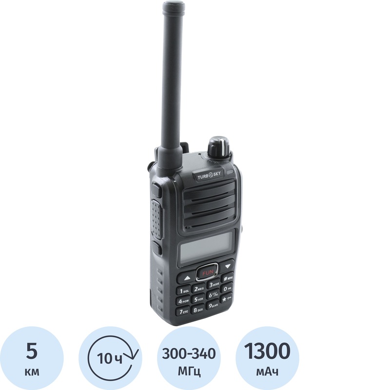 Изображение товара Рация Turbosky T5 River с цифровым сигналом и функциональным дизайном