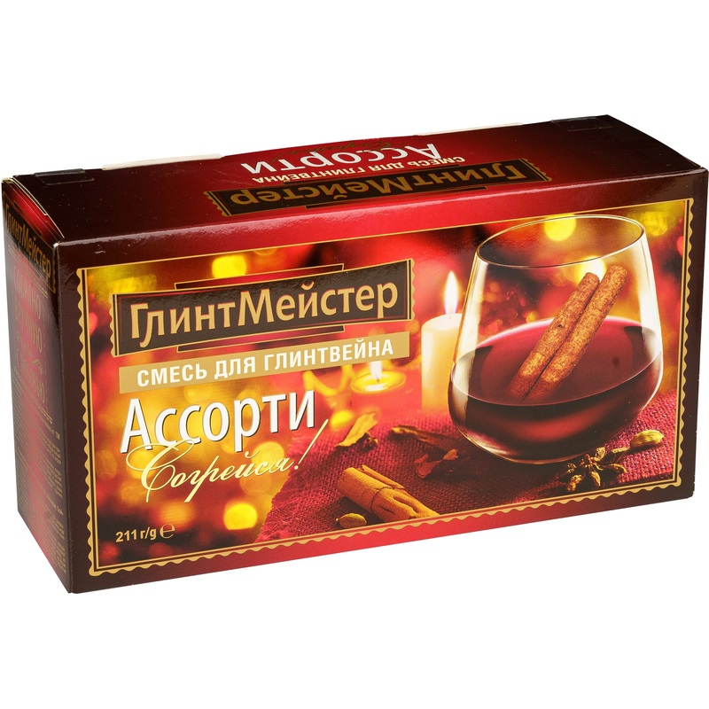Изображение товара Смесь ГлинтМейстер Ассорти наборов специй для глинтвейна 211 г