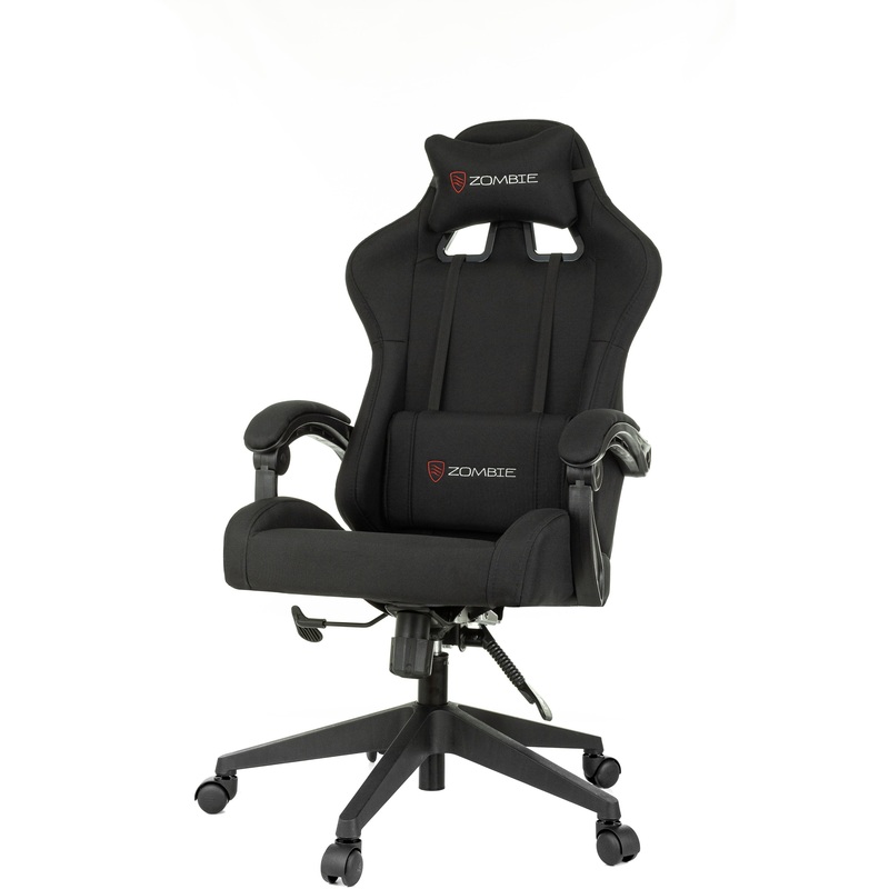 Изображение товара Игровое кресло Zombie Predator черное ткань пластик регулируемое механика
