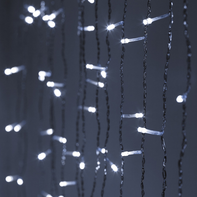 Изображение товара Электрогирлянда Эра Дождь холодный белый 400 LED 3 м 8 режимов
