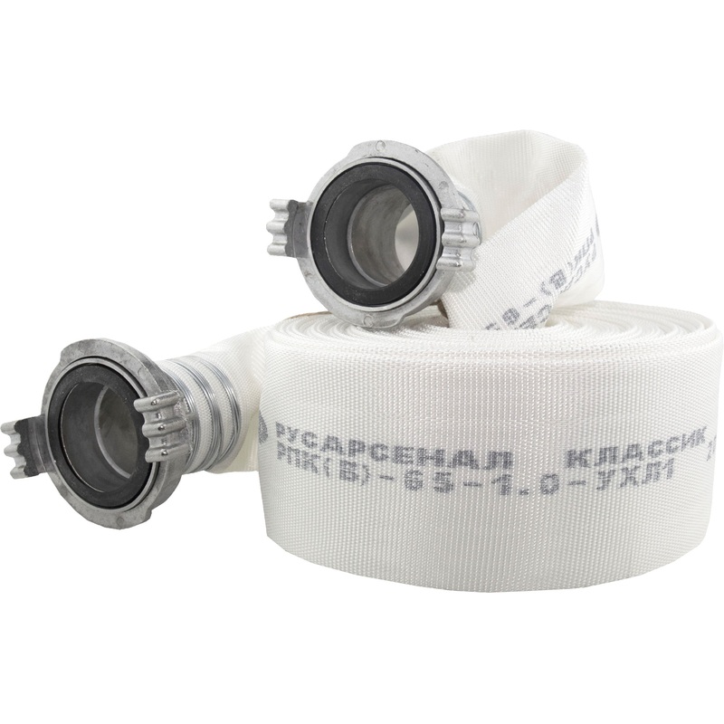 Изображение товара Пожарный рукав напорный Русарсенал 20м 65мм 1МПа с головками ГР-65