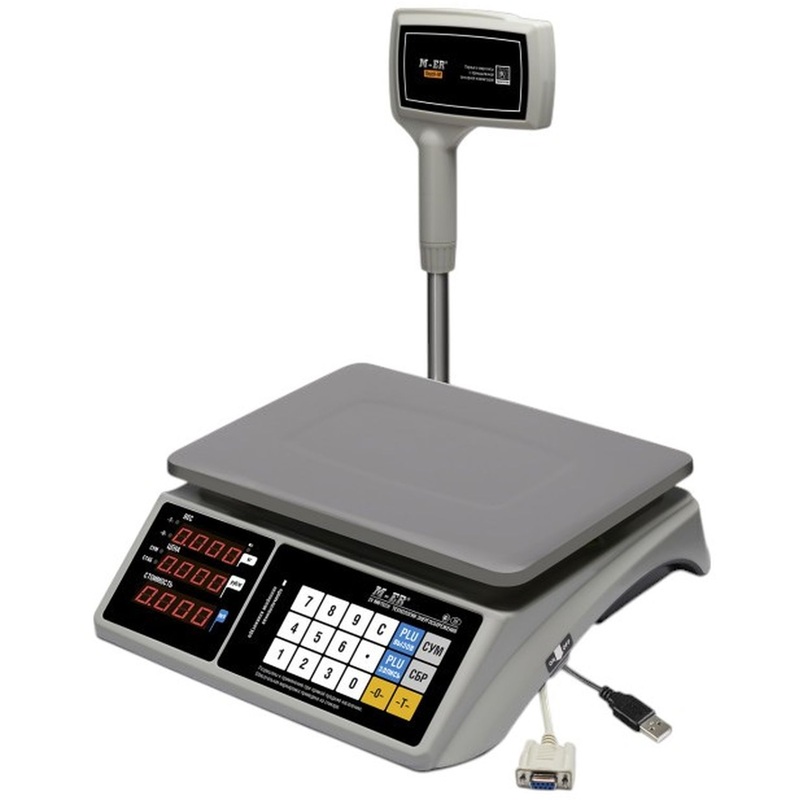 Изображение товара Настольные торговые весы Mertech 328ACPX-32.5 с двумя дисплеями для торговли