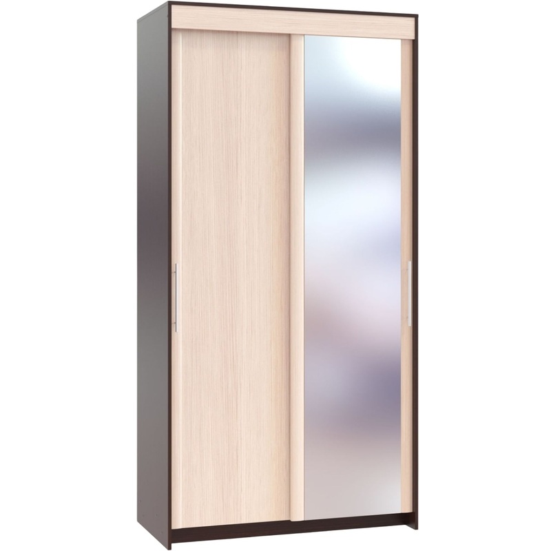 Изображение товара Шкаф-купе Сокол ШР-126.2, венге/дуб беленый 2400х1200х600 мм