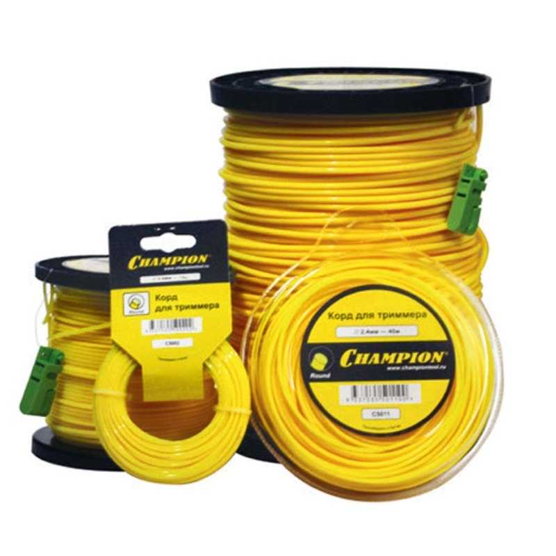 Изображение товара Леска для триммера Champion Round 3,0 мм 164 м для газона