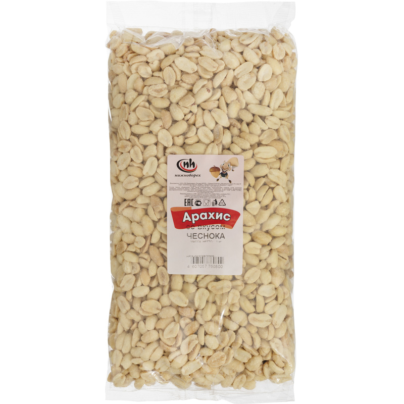 Изображение товара Арахис жареный со вкусом чеснока 1 кг Нижноворех