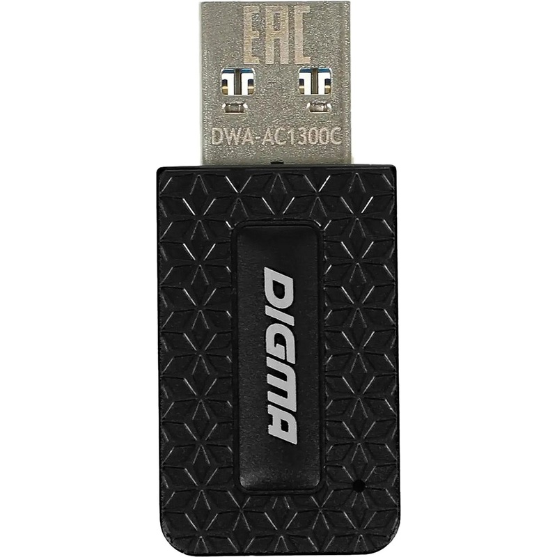 Изображение товара Сетевой адаптер Wi-Fi Digma DWA-AC1300C с USB 3.0