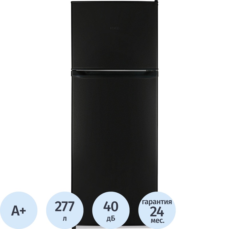 Изображение товара Двухкамерный холодильник Nord NRT 145232 чёрный с морозильником