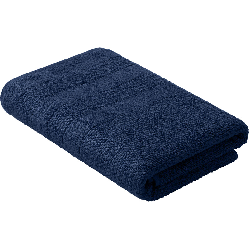 Изображение товара Полотенце махровое Milano 70x140 см тёмно-синее 500 г/кв.м