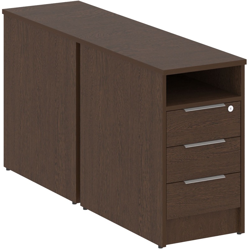 Изображение товара Двойная приставная тумба Metal System Style Б.ТП-2 венге цаво 412x1475x750 мм