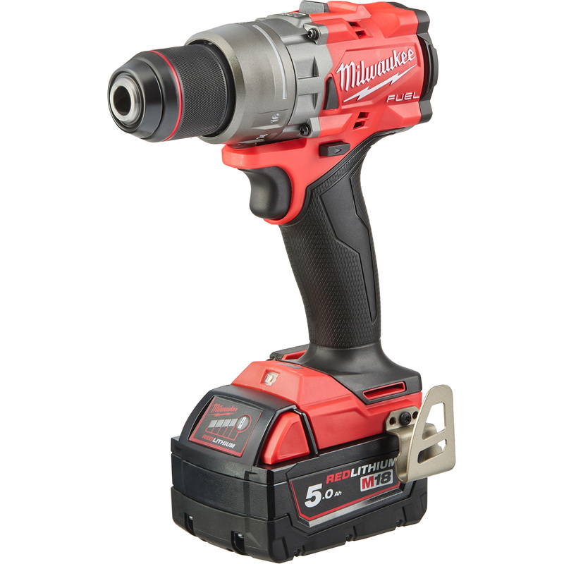 Изображение товара Дрель-шуруповёрт аккумуляторная Milwaukee M18 FDD3-502X бесщеточная 2 АКБ x Li-ion (18В, 5 Ач)+ЗУ в кейсе (4933479863)