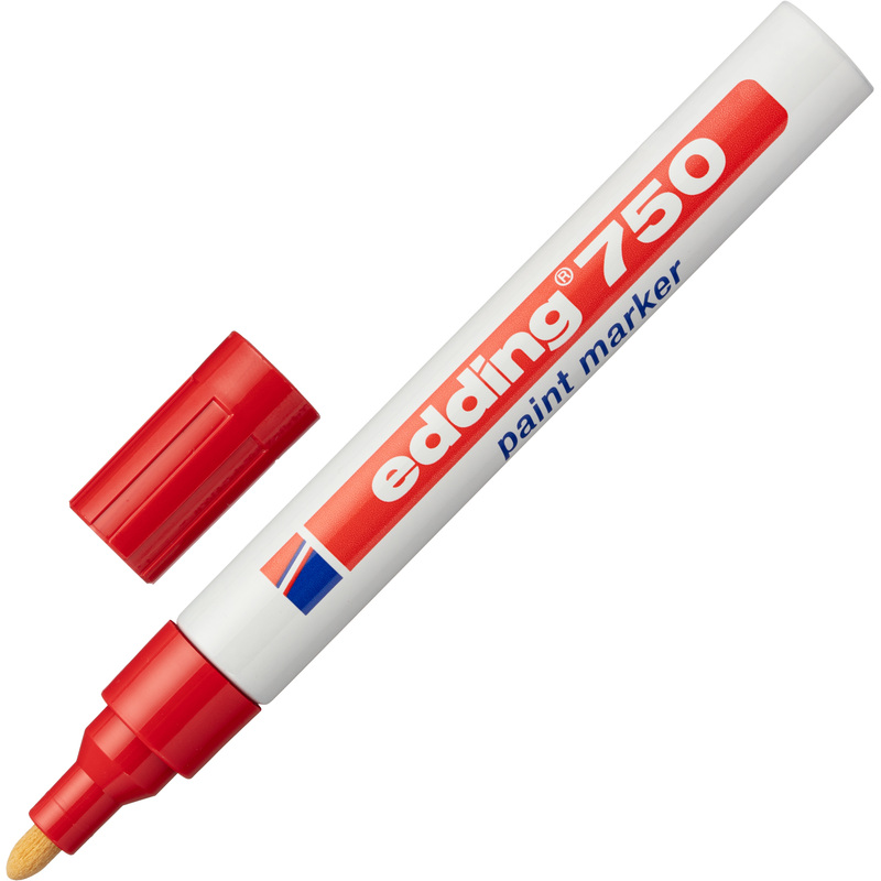 Изображение товара Маркер Edding E-750/2 красный для промышленной маркировки 2-4 мм