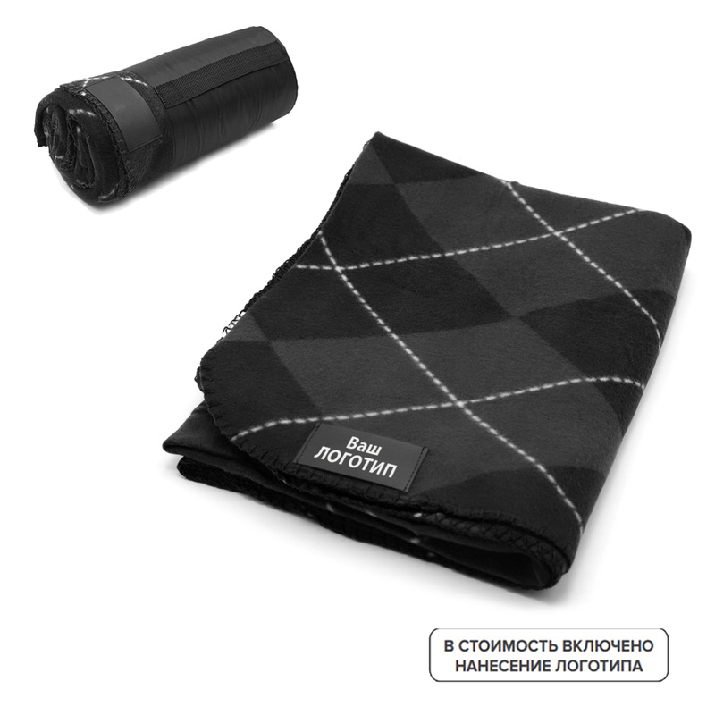 Изображение товара Плед Aberdeen из мягкого флиса с индивидуальной цветной цифровой печатью