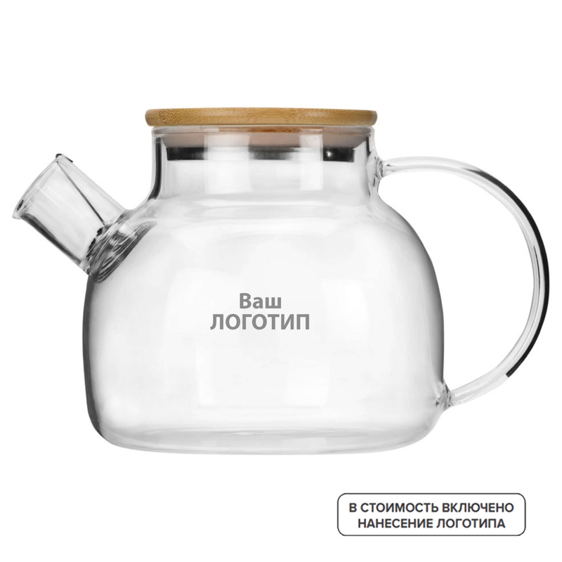 Изображение товара Заварочный чайник Sencha стекло 800 мл с гравировкой, EatBite Select